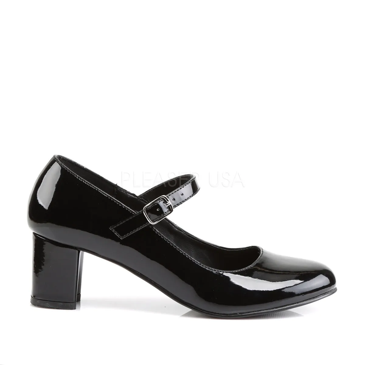 SCHOOLGIRL-50  Black Patent