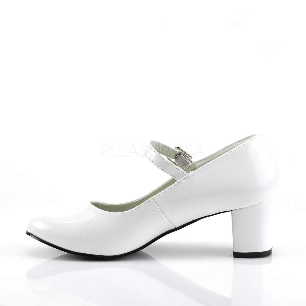 SCHOOLGIRL-50  White Patent