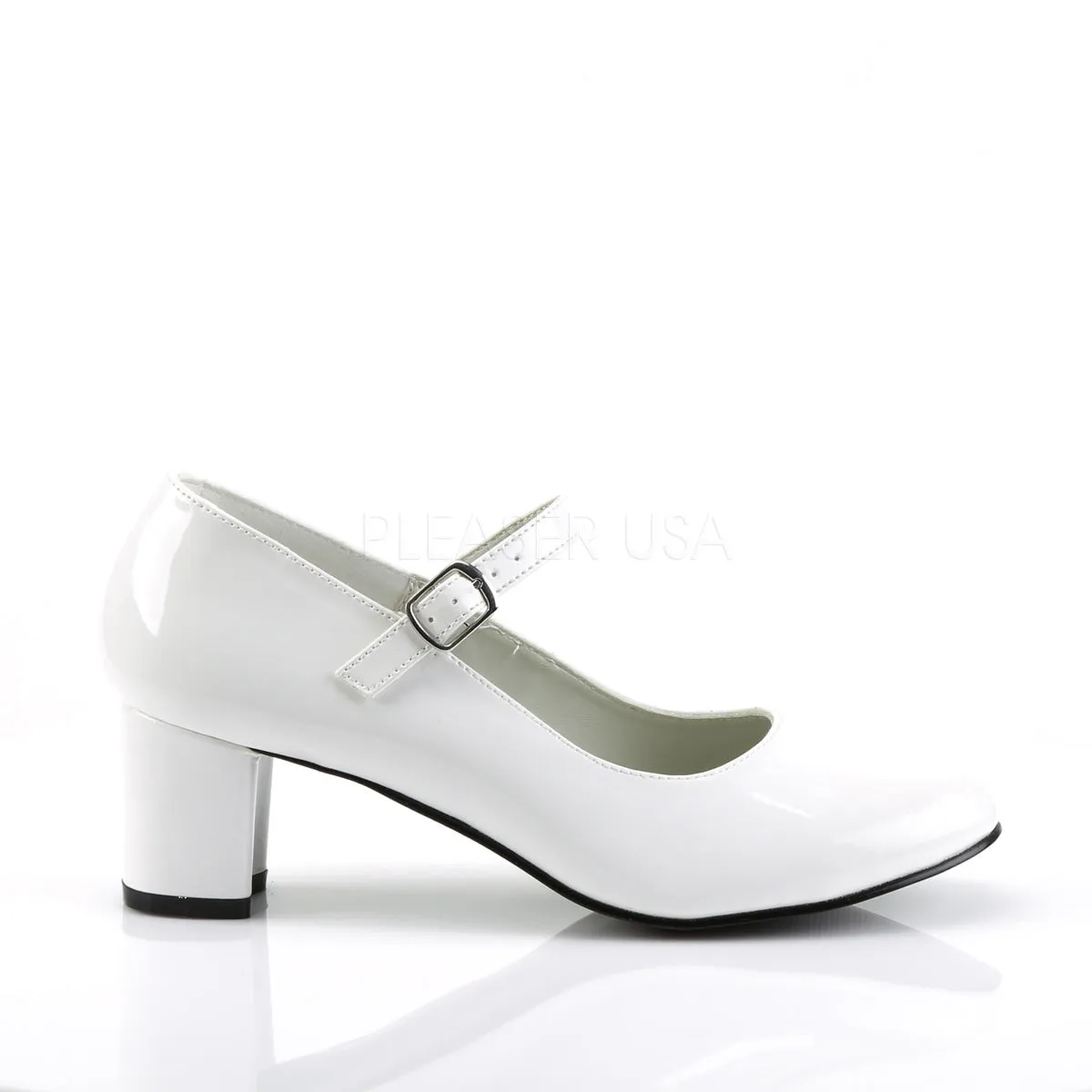 SCHOOLGIRL-50  White Patent