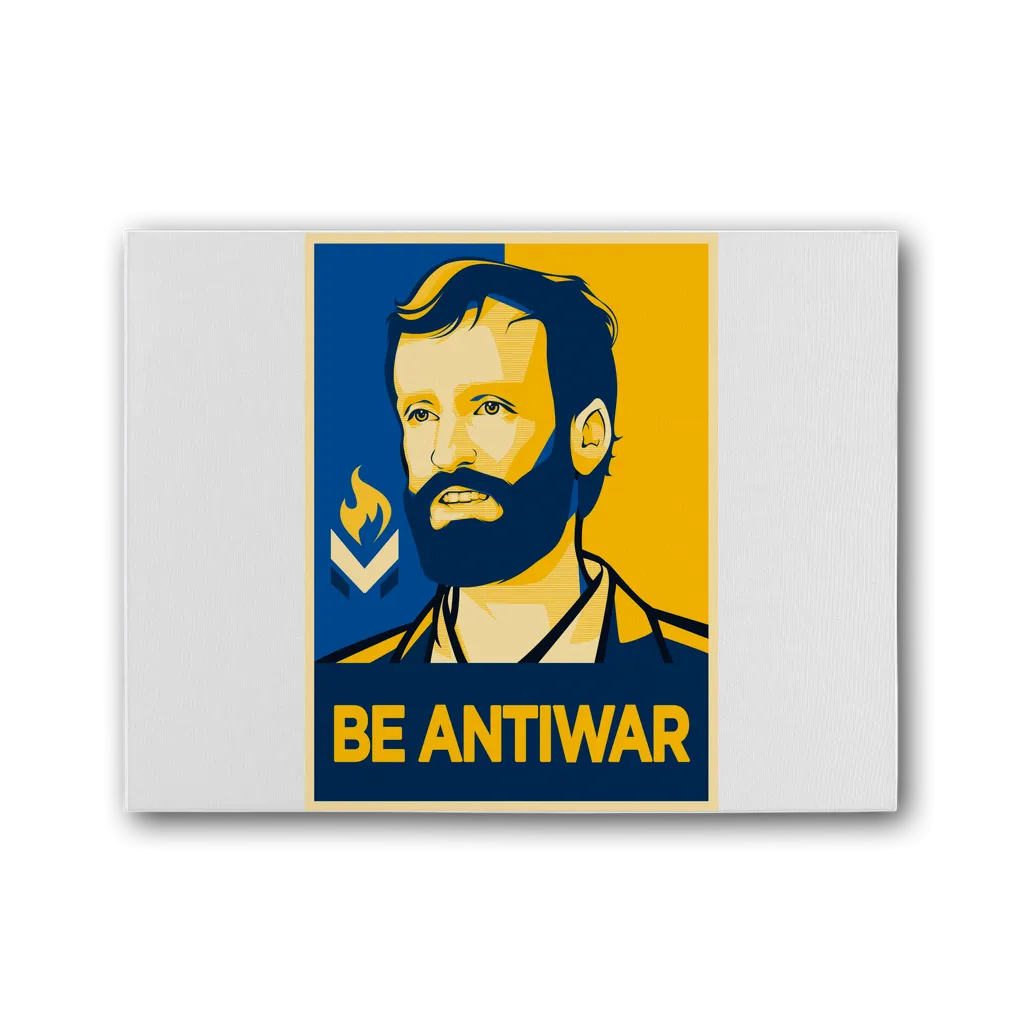 Scott Horton - Be Antiwar Premium Stretched Canvas