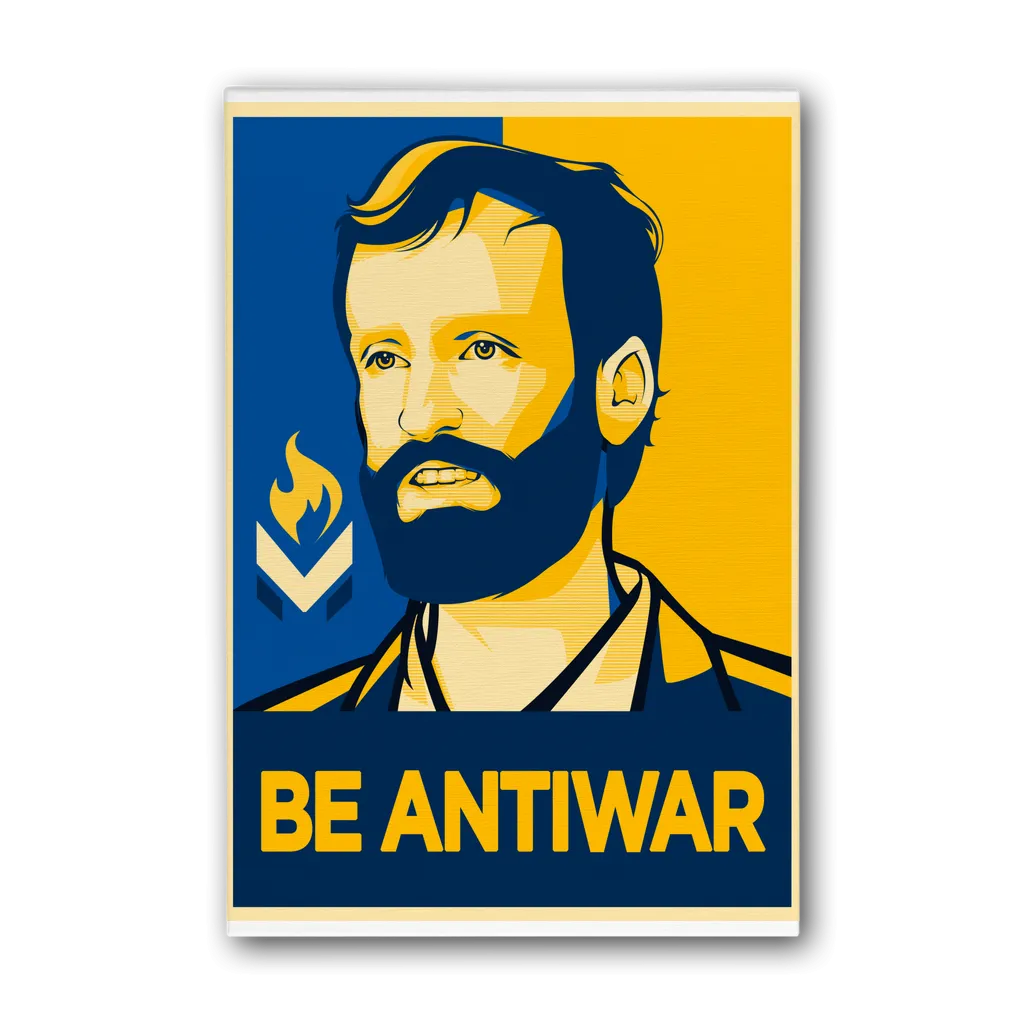 Scott Horton - Be Antiwar Premium Stretched Canvas