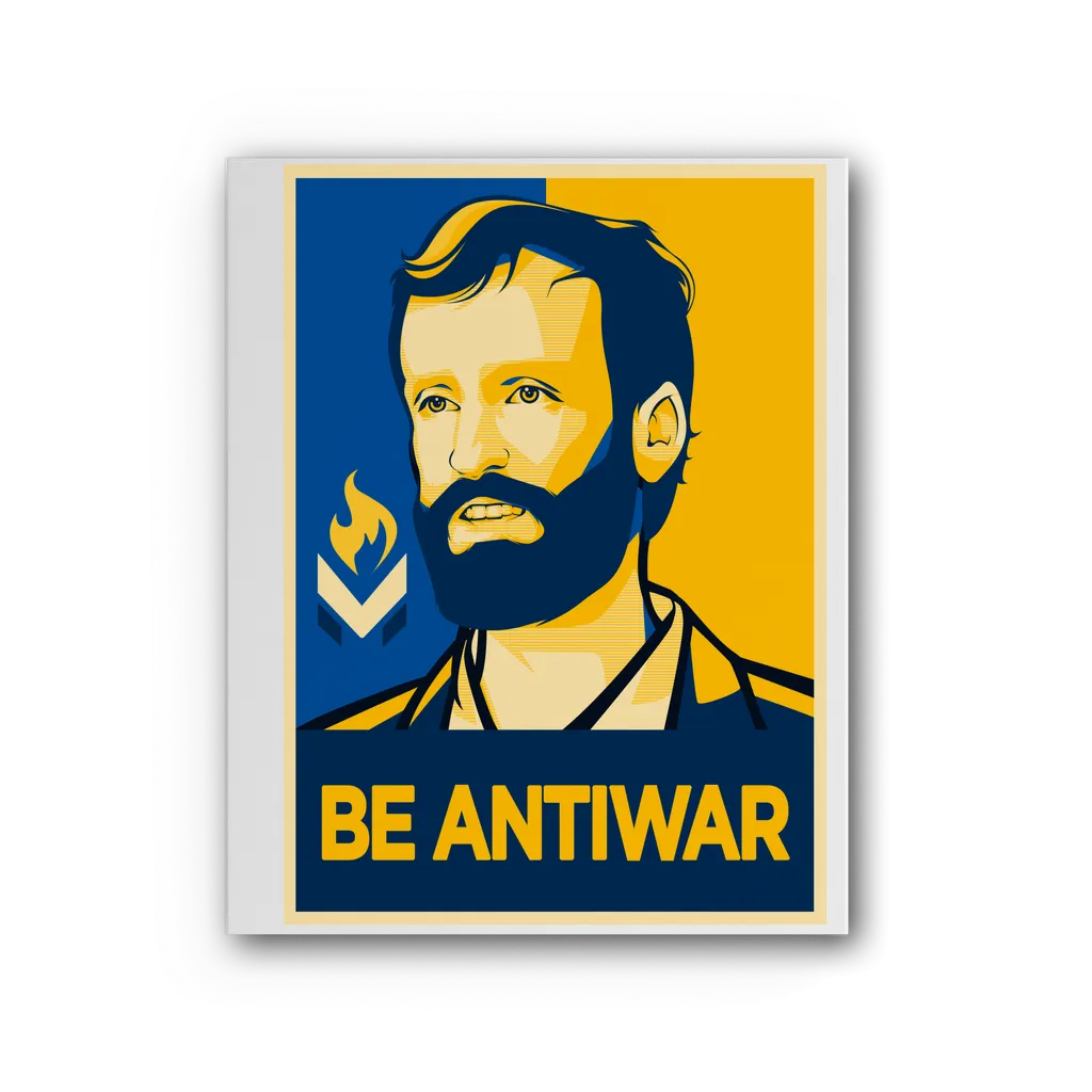 Scott Horton - Be Antiwar Premium Stretched Canvas