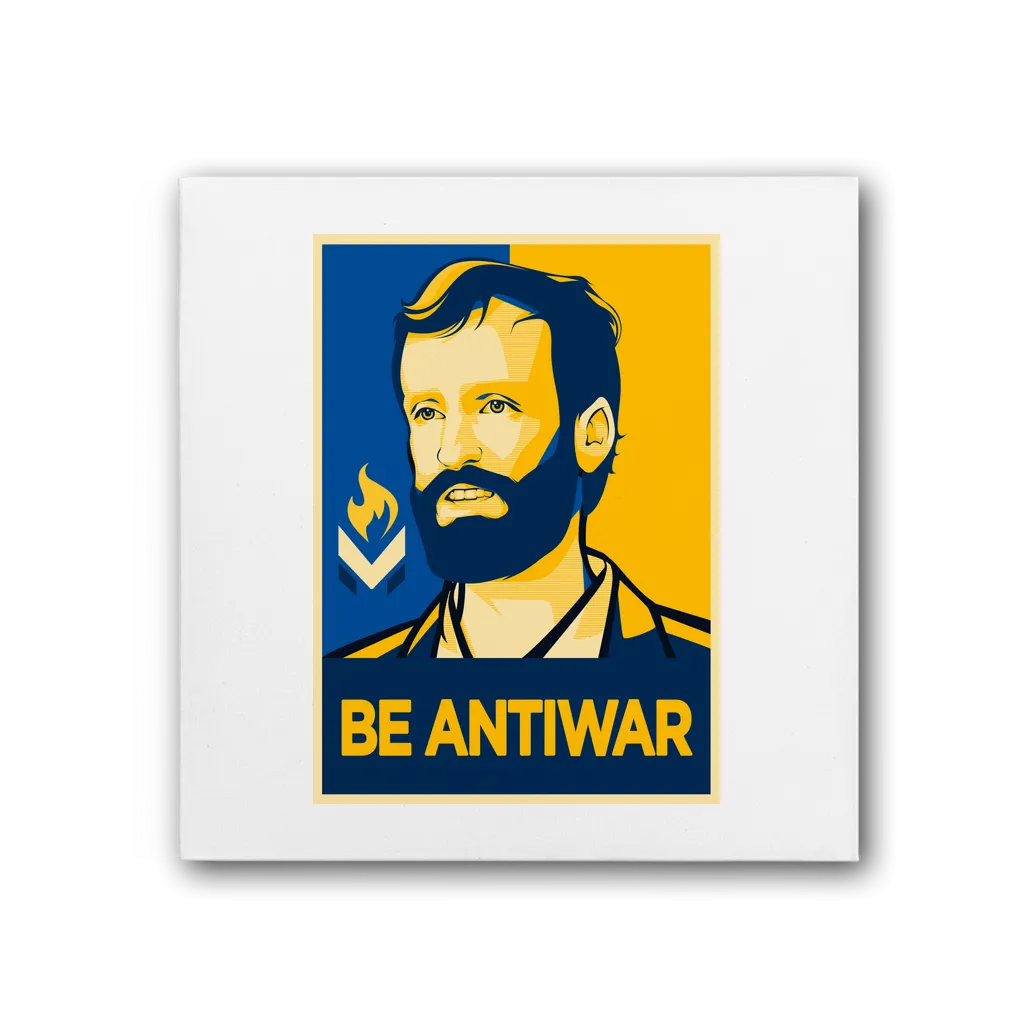 Scott Horton - Be Antiwar Premium Stretched Canvas