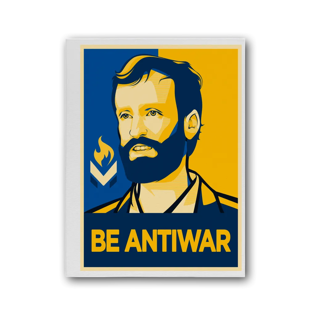 Scott Horton - Be Antiwar Premium Stretched Canvas