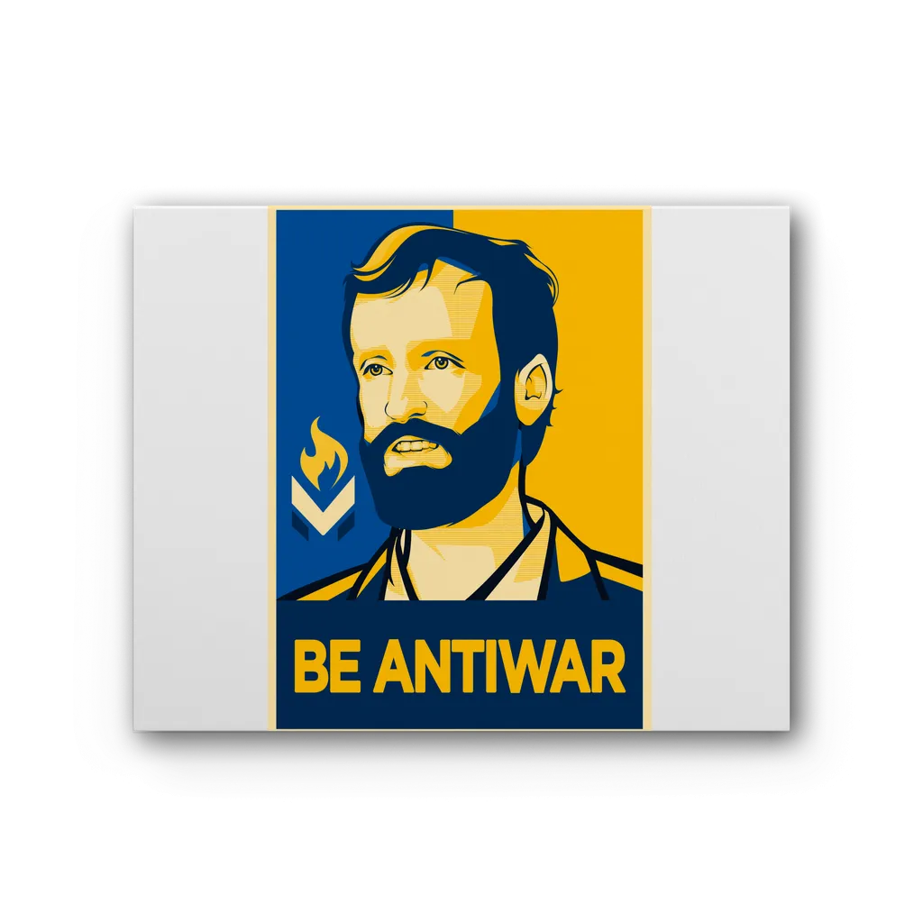 Scott Horton - Be Antiwar Premium Stretched Canvas