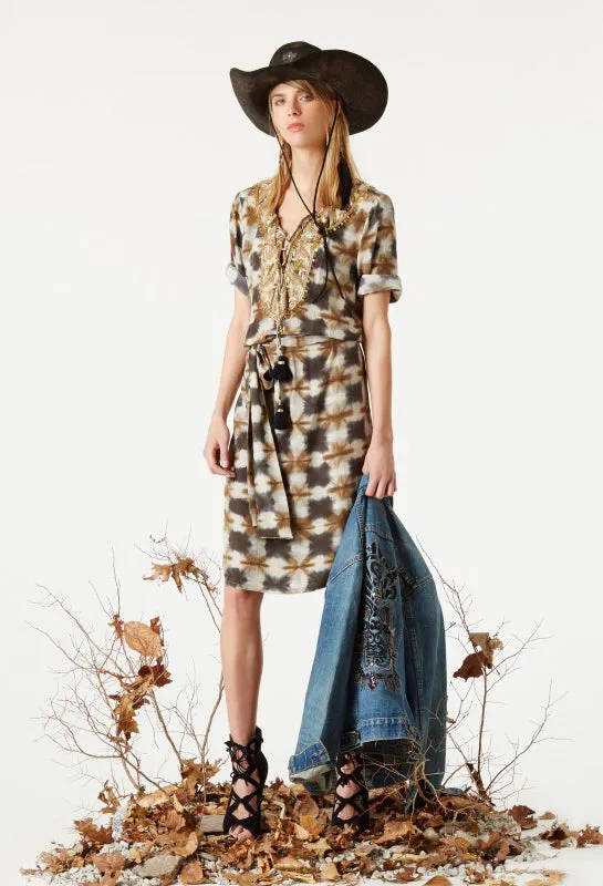 Selita Kaftan in Mustang Print
