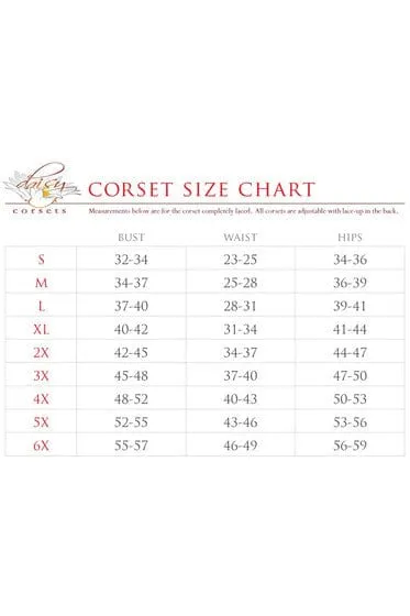 Sexy Four Piece Vinyl Cop Corset Costume