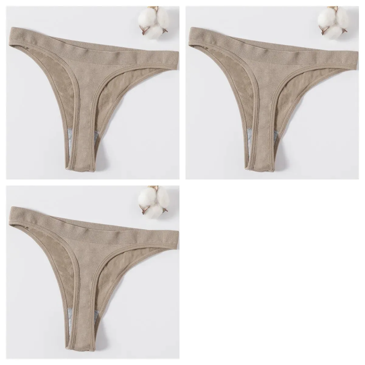 Sexy High Waist Female G-String Thongs Underwear