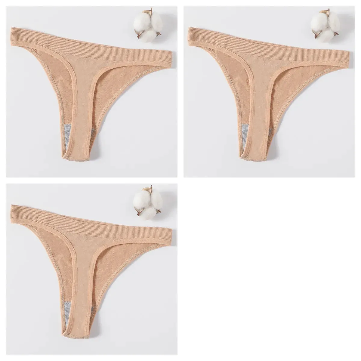 Sexy High Waist Female G-String Thongs Underwear