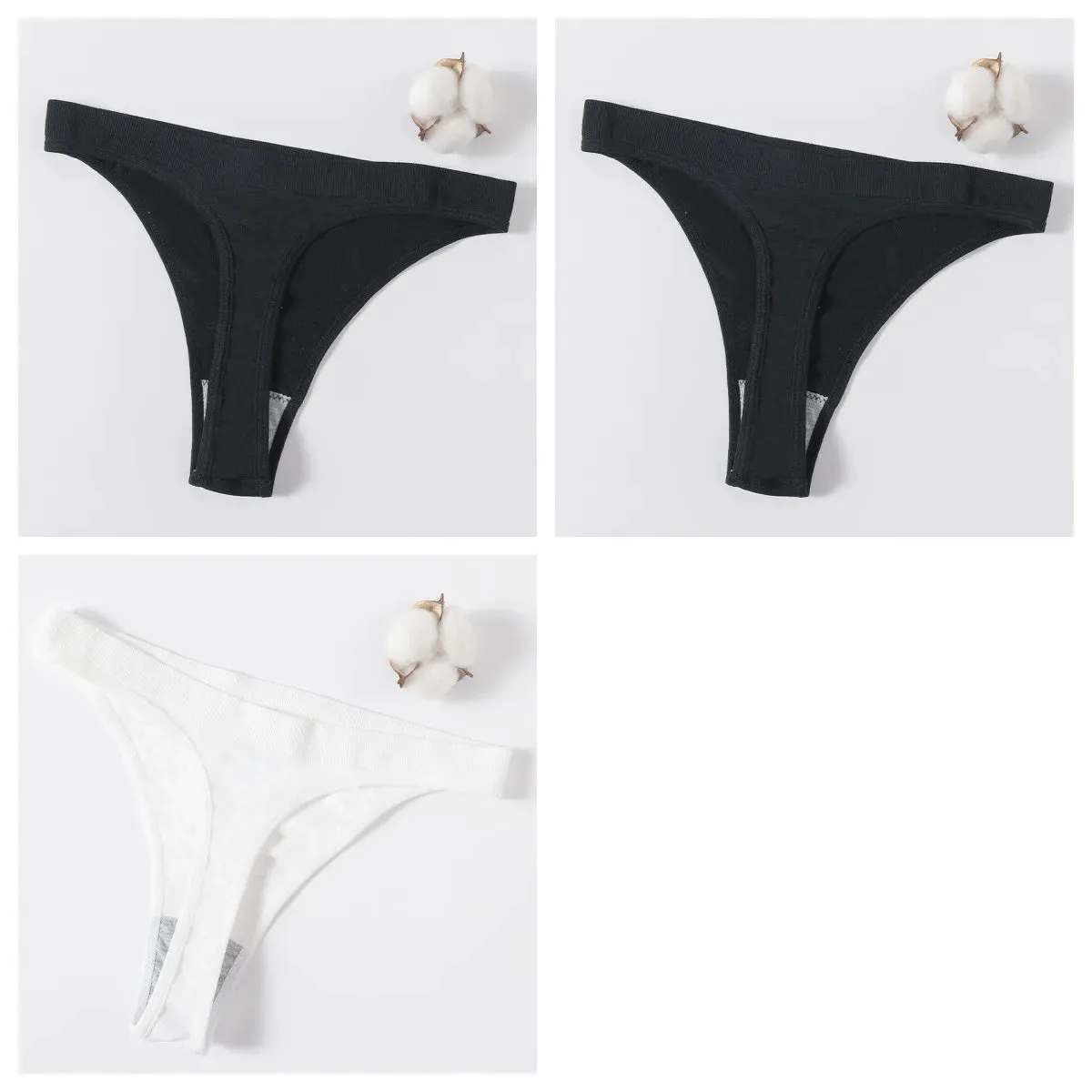 Sexy High Waist Female G-String Thongs Underwear