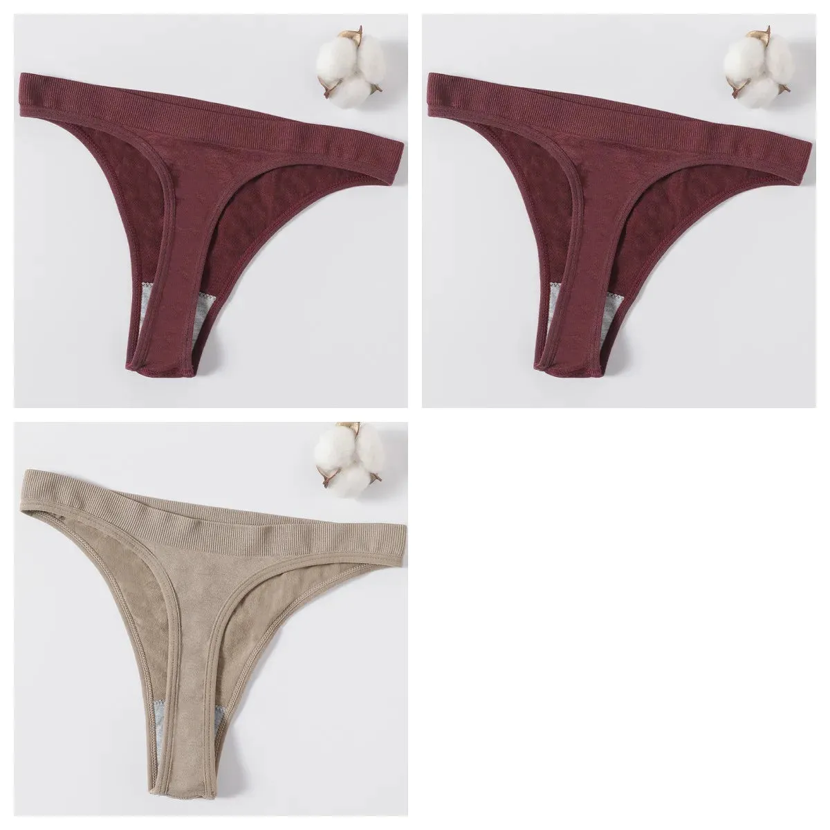 Sexy High Waist Female G-String Thongs Underwear