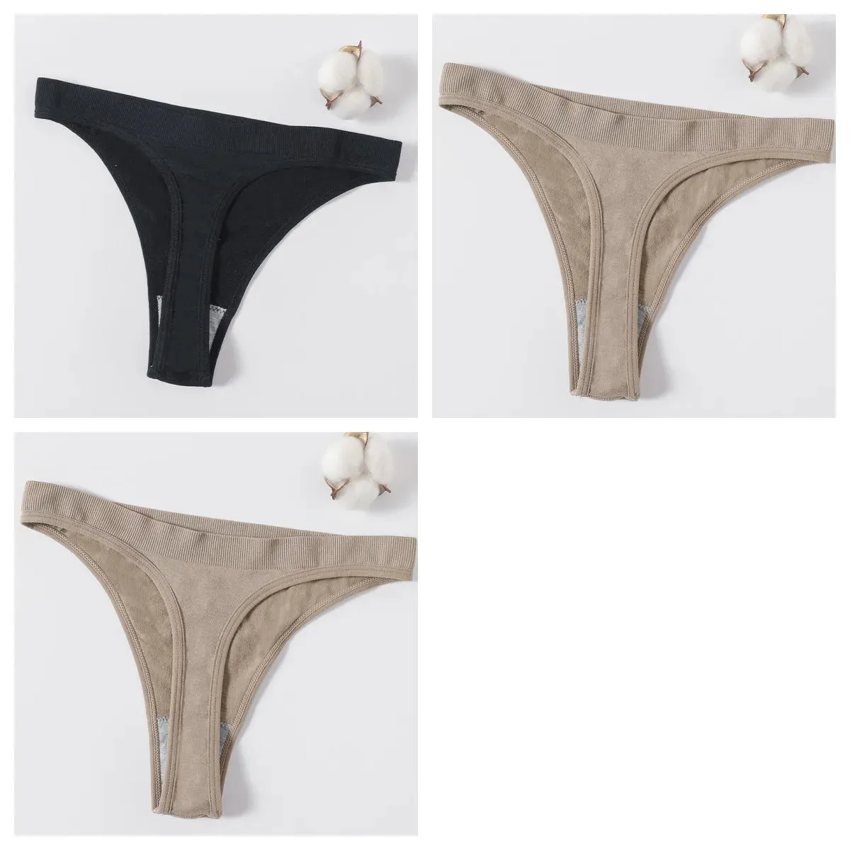 Sexy High Waist Female G-String Thongs Underwear
