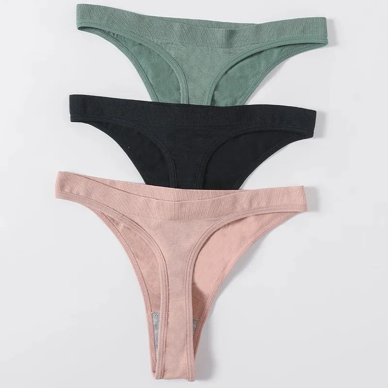 Sexy High Waist Female G-String Thongs Underwear