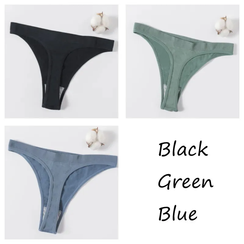 Sexy High Waist Female G-String Thongs Underwear