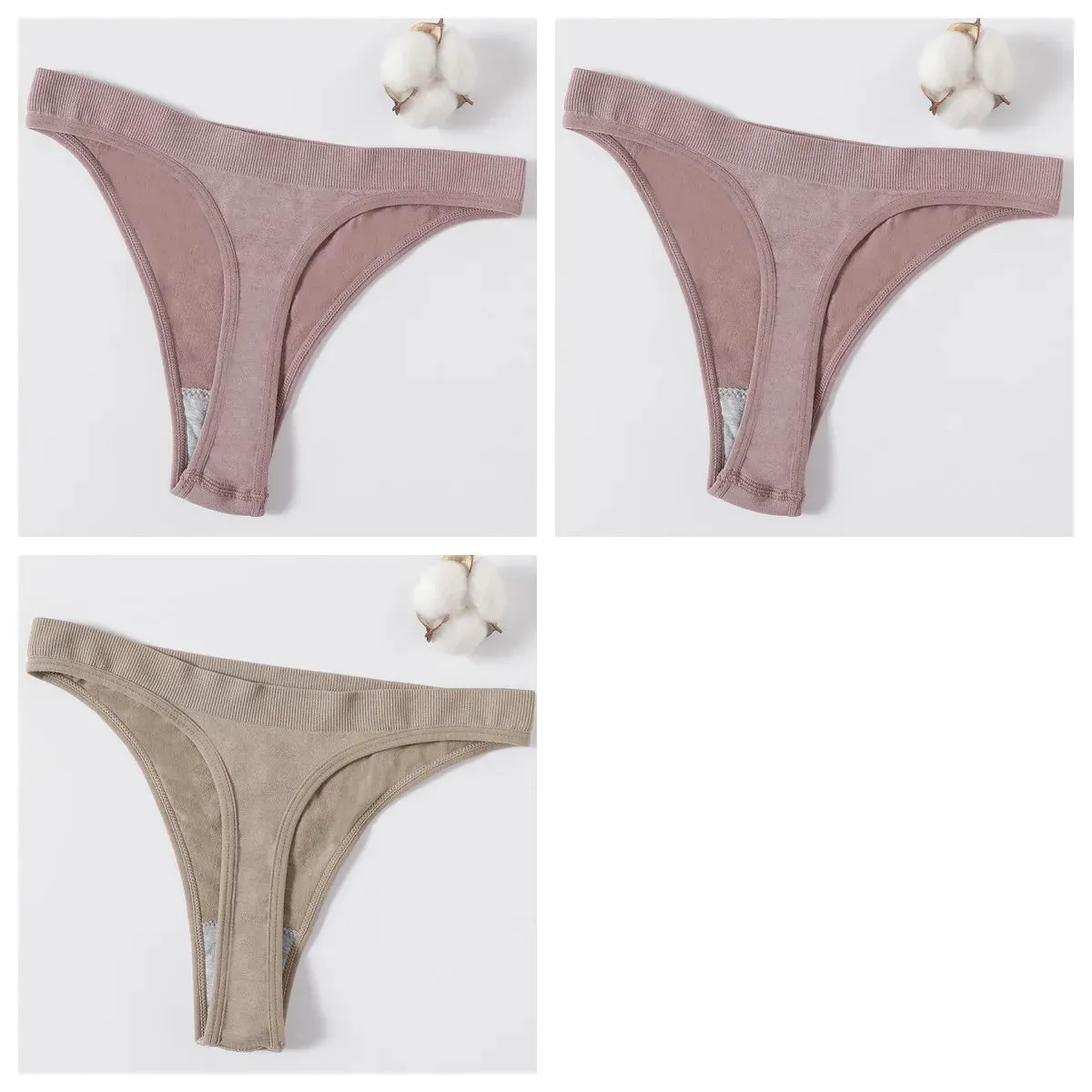 Sexy High Waist Female G-String Thongs Underwear
