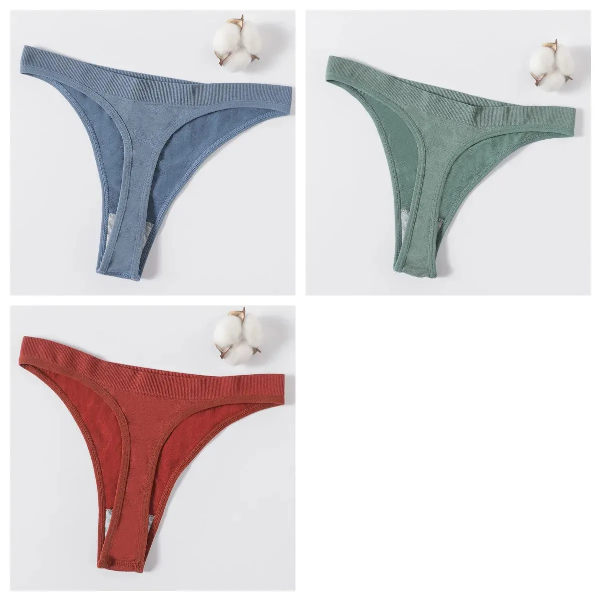 Sexy High Waist Female G-String Thongs Underwear