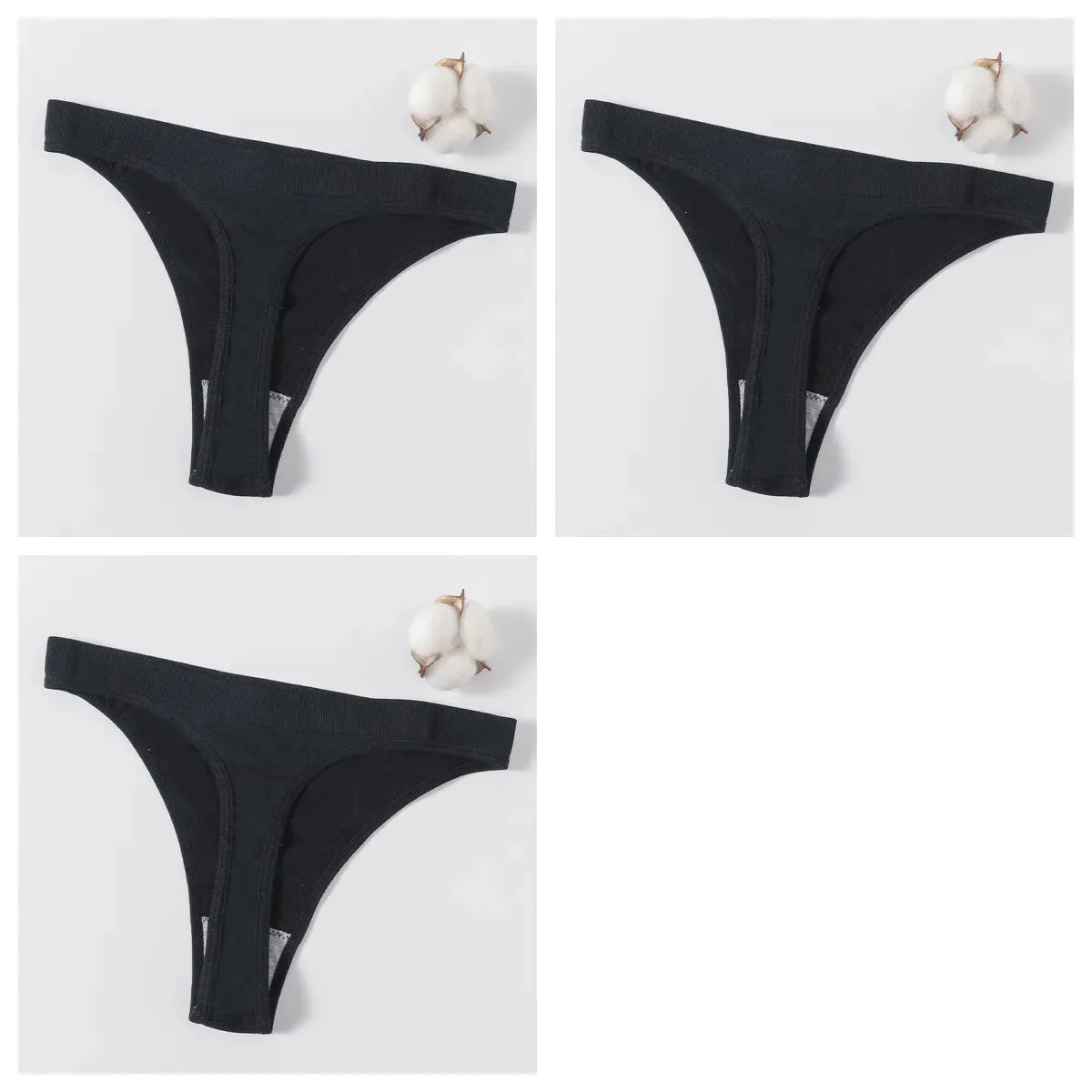 Sexy High Waist Female G-String Thongs Underwear