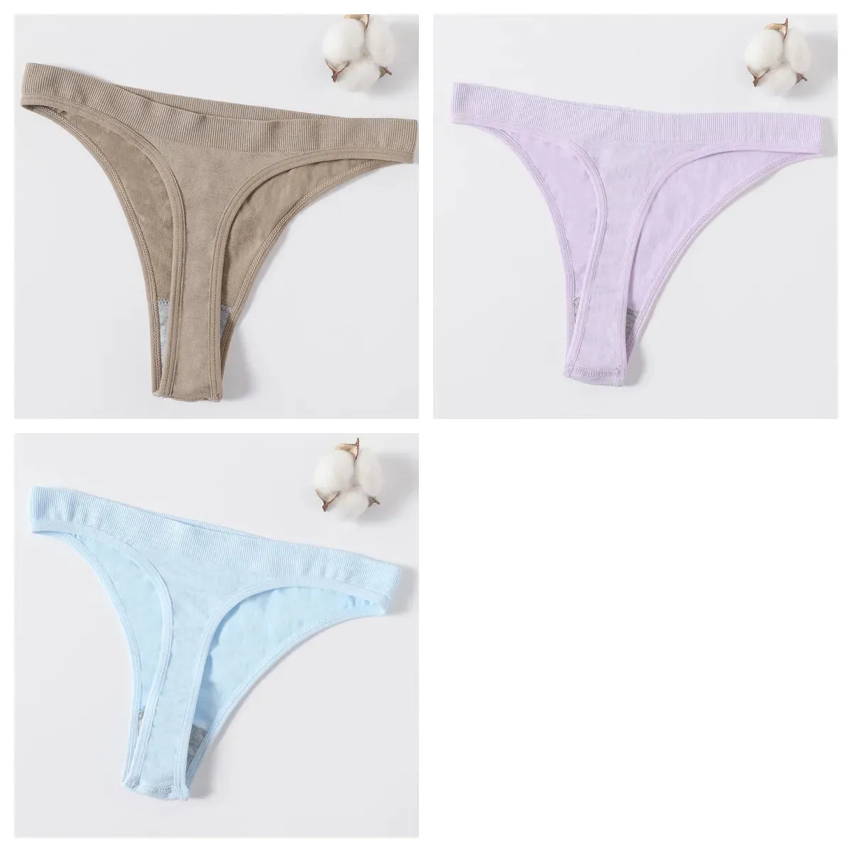 Sexy High Waist Female G-String Thongs Underwear