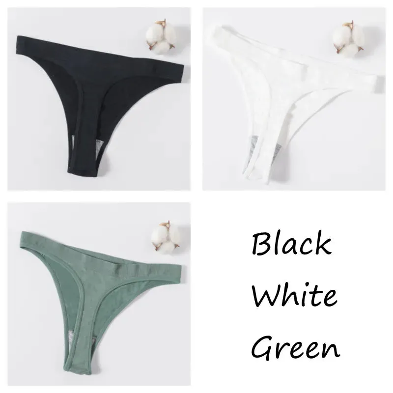 Sexy High Waist Female G-String Thongs Underwear