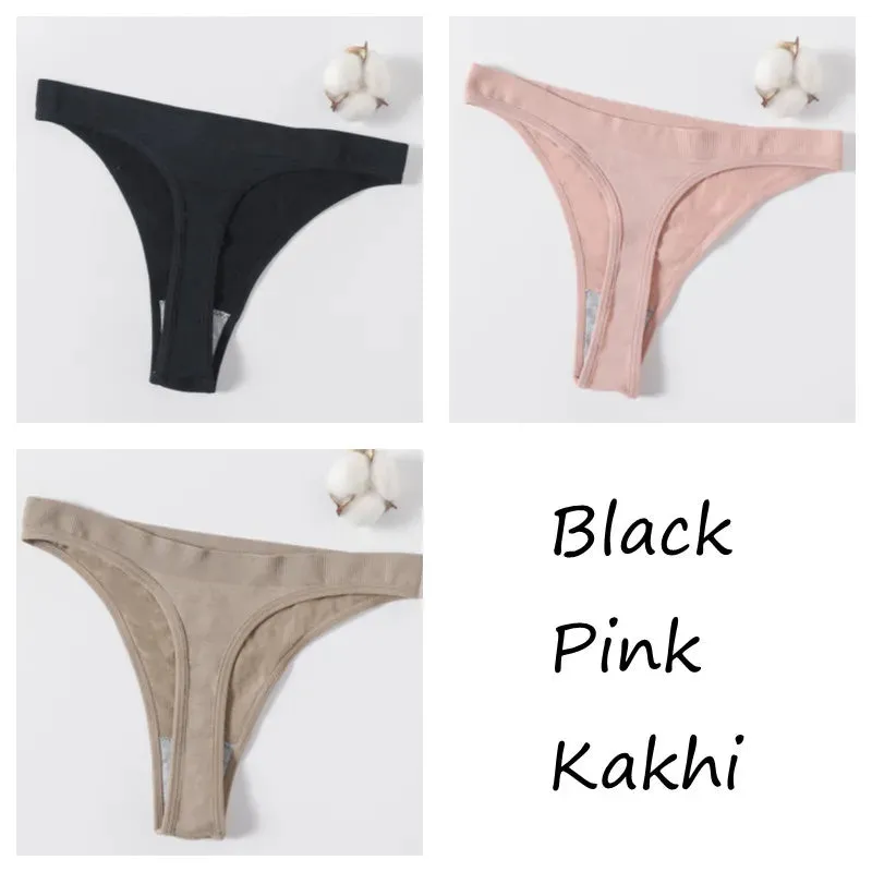 Sexy High Waist Female G-String Thongs Underwear