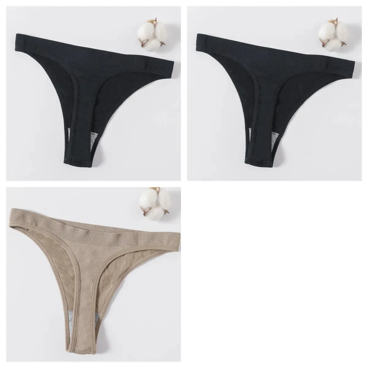 Sexy High Waist Female G-String Thongs Underwear