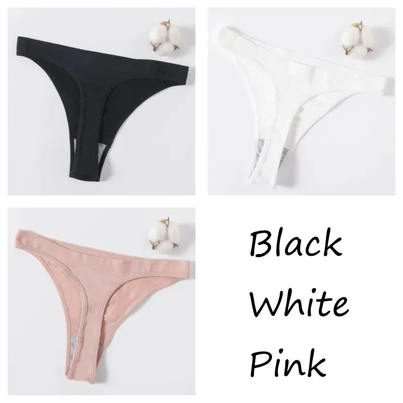 Sexy High Waist Female G-String Thongs Underwear