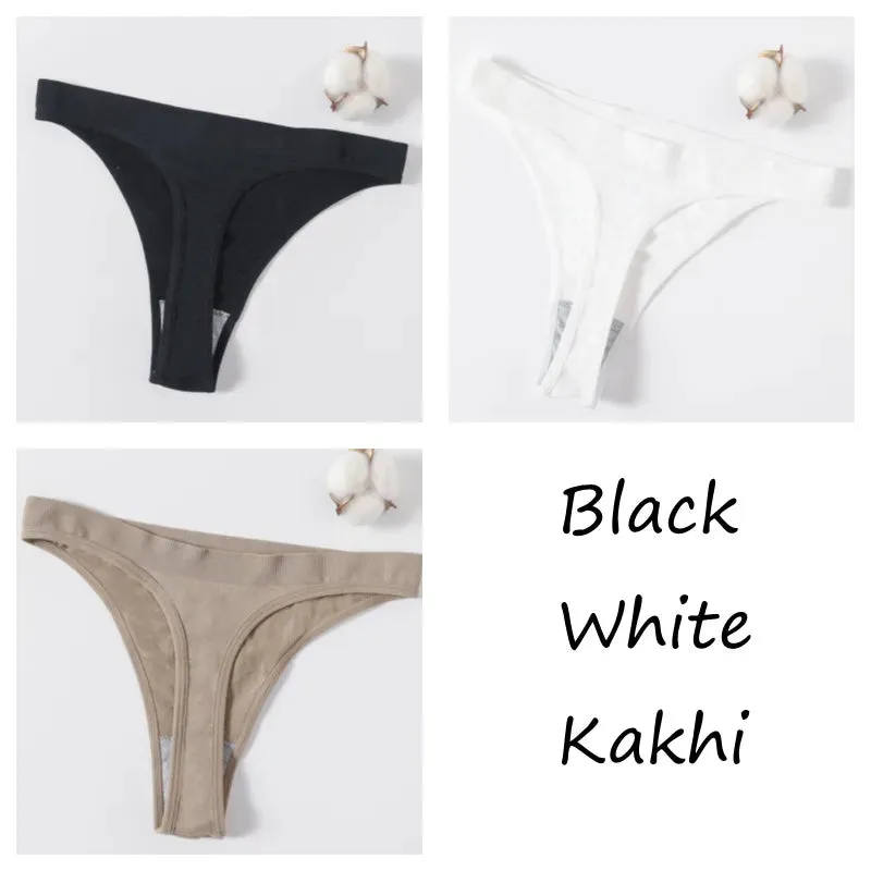 Sexy High Waist Female G-String Thongs Underwear