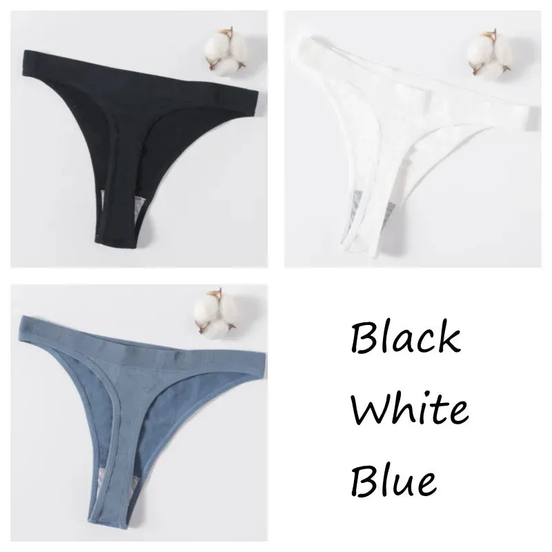 Sexy High Waist Female G-String Thongs Underwear