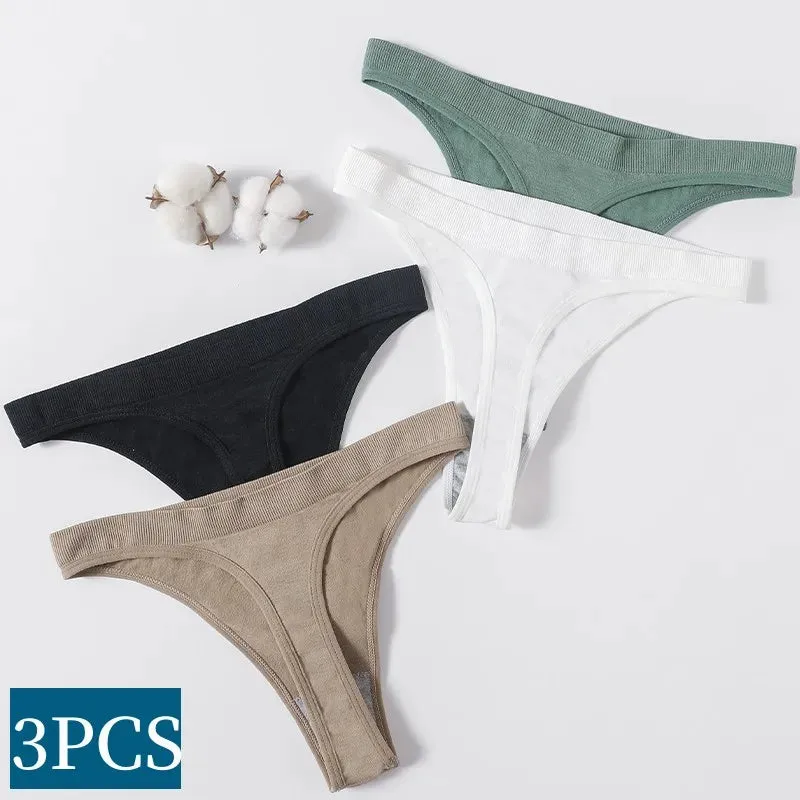Sexy High Waist Female G-String Thongs Underwear