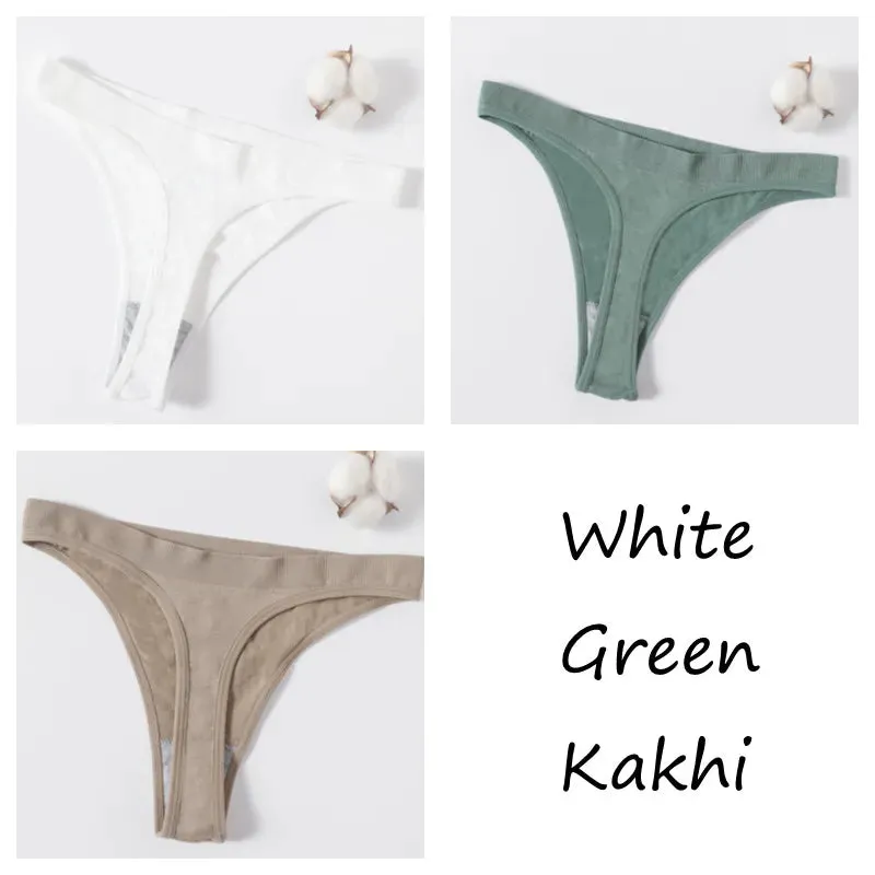Sexy High Waist Female G-String Thongs Underwear