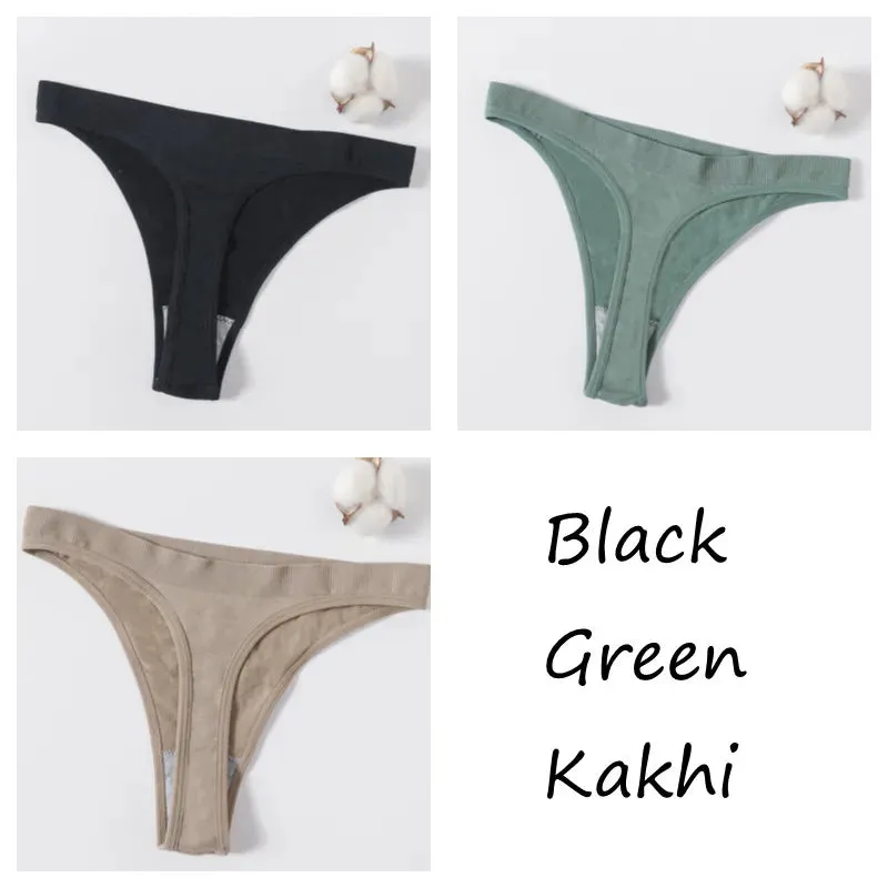 Sexy High Waist Female G-String Thongs Underwear