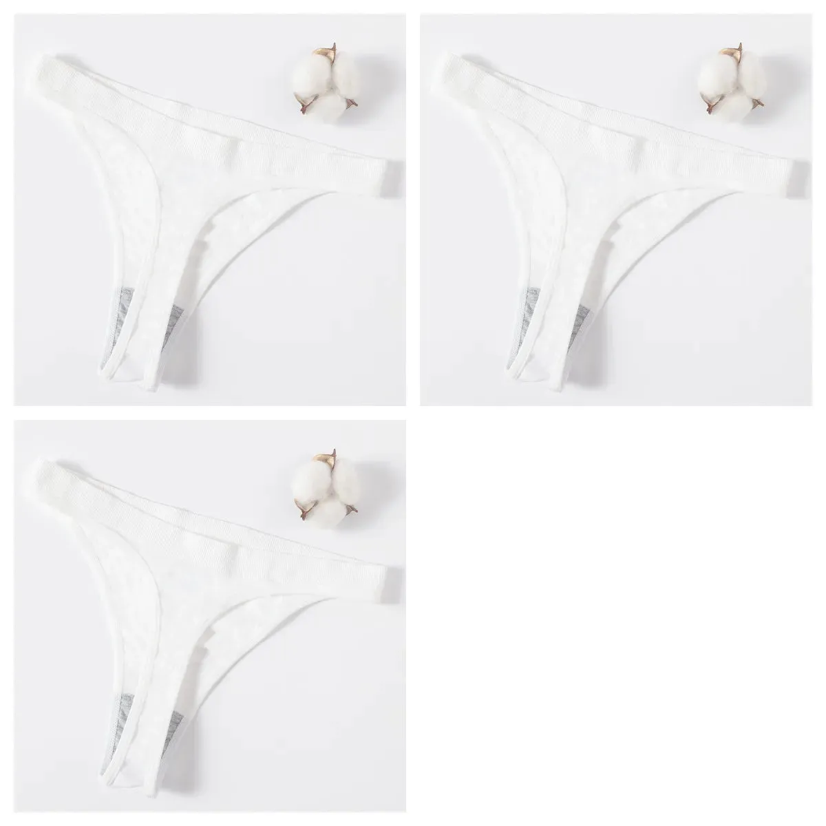 Sexy High Waist Female G-String Thongs Underwear