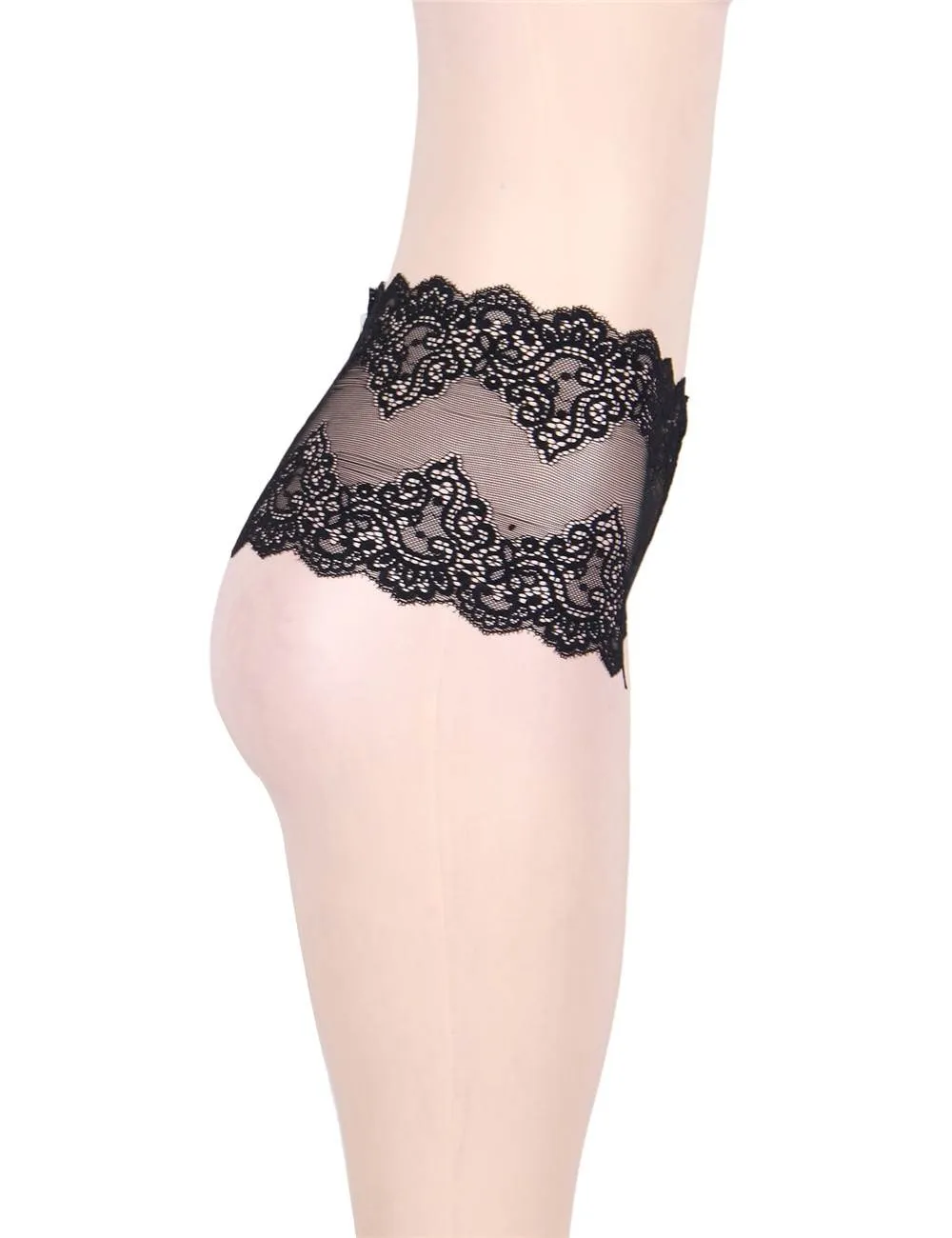 Sexy High Waist Floral Lace Panty