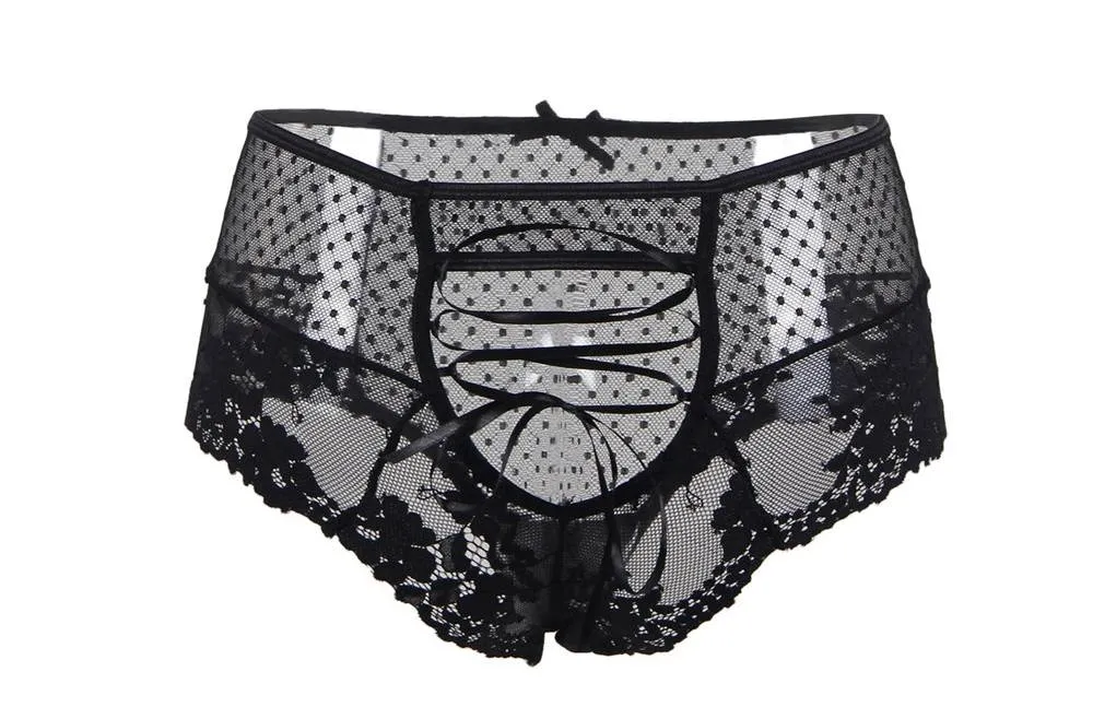 Sexy High Waist Lace Strappy Panty