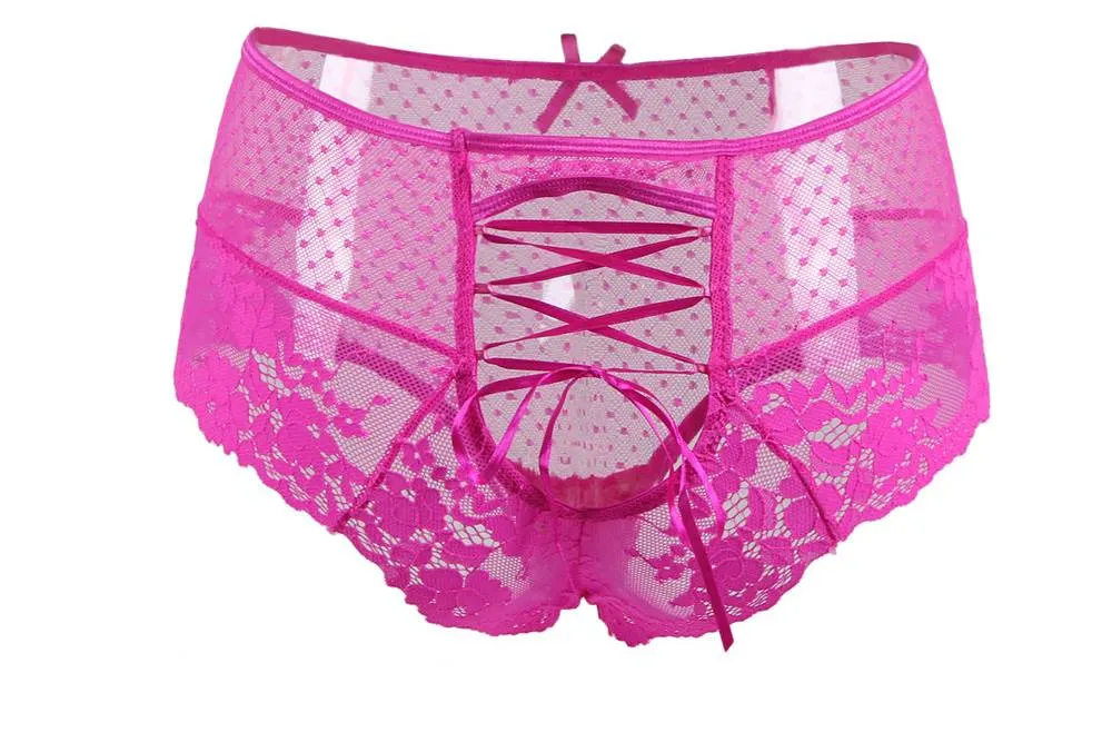 Sexy High Waist Lace Strappy Panty