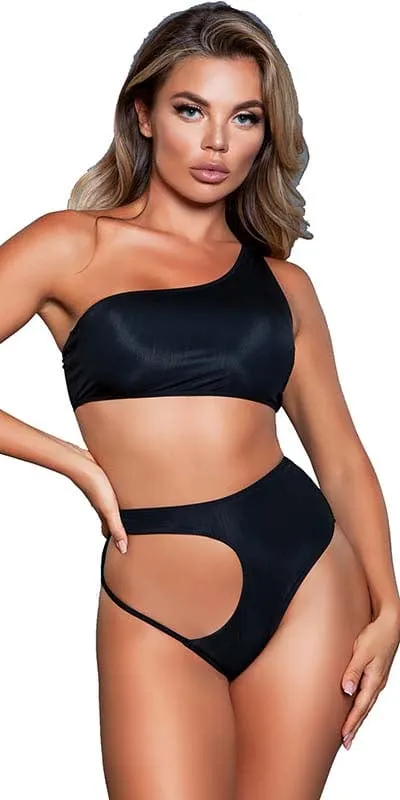 Sexy Two Piece High Waist Cut Out Gamora Swimsuit