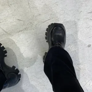 Shallow Mouth Cross Straps Increase Mary Jane Shoes