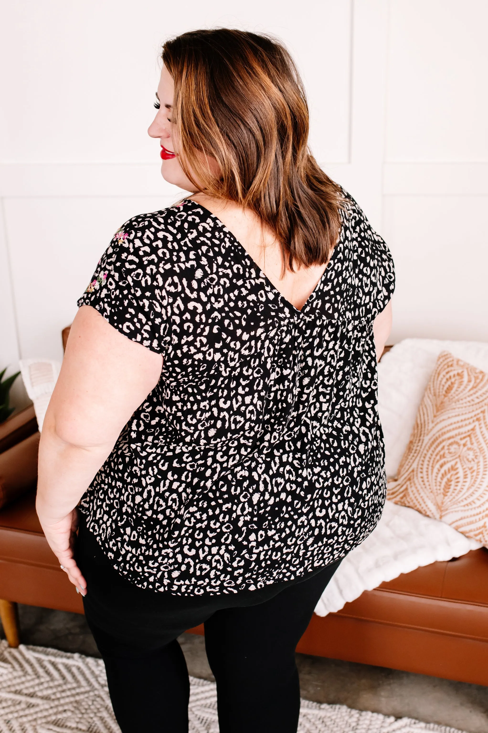 She's A Wild One Embroidered Savannah Jane Blouse