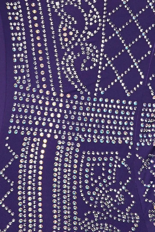 Showing Out Rhinestone Dress- HOEA0457