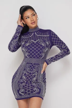 Showing Out Rhinestone Dress- HOEA0457