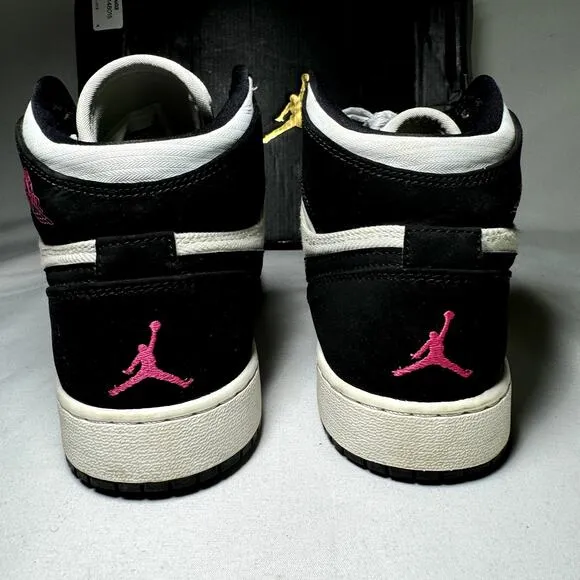Size 5 - Nike Air Jordan 1 Retro High GS Pure Platinum Black Pink Men's Shoes