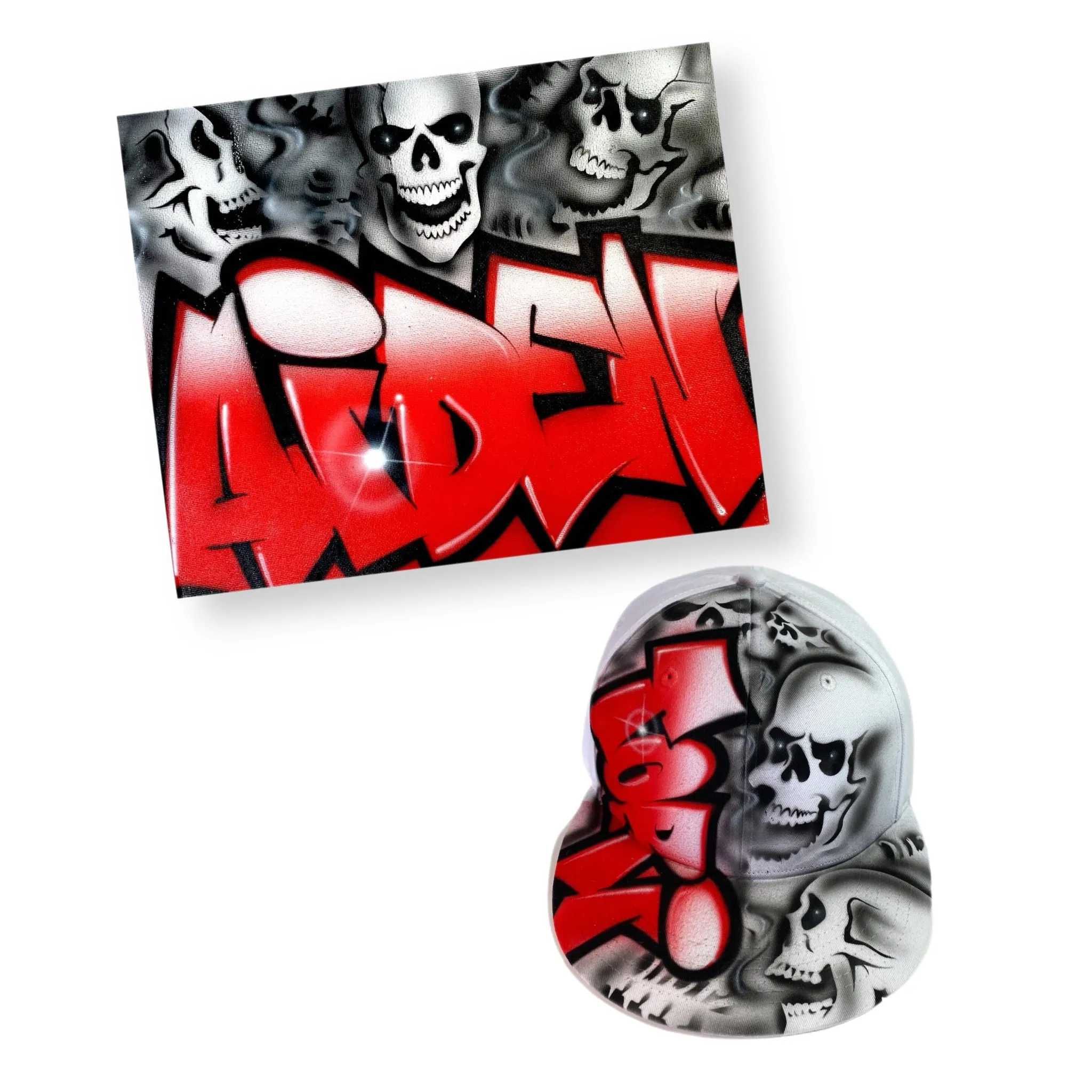 Skull Style Canvas and Cap Bundle (3)