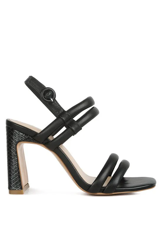 Slim Block Heel Sandal