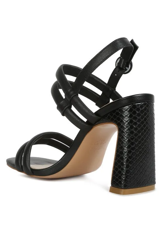 Slim Block Heel Sandal