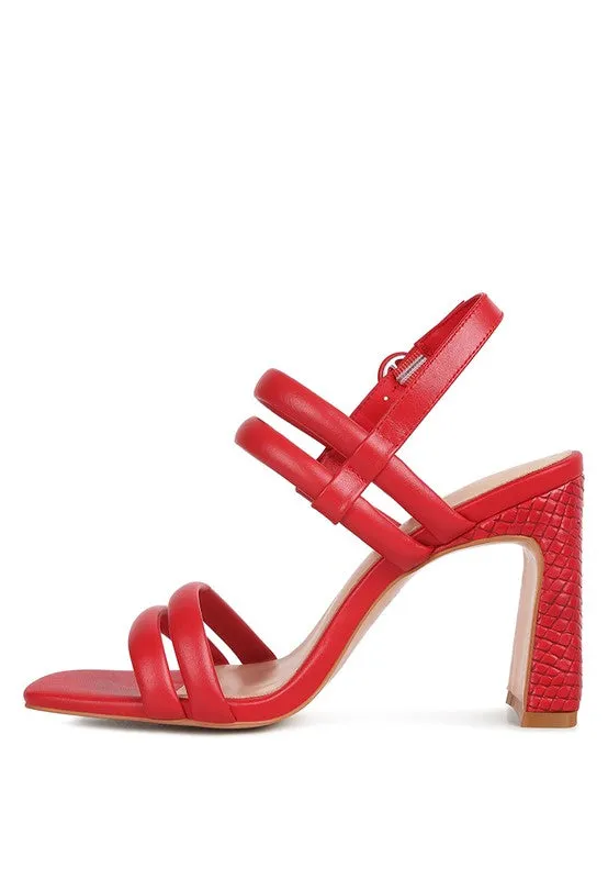 Slim Block Heel Sandal