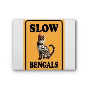 slow bengals Premium Stretched Canvas