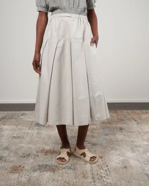 sphere cinched skirt - clay