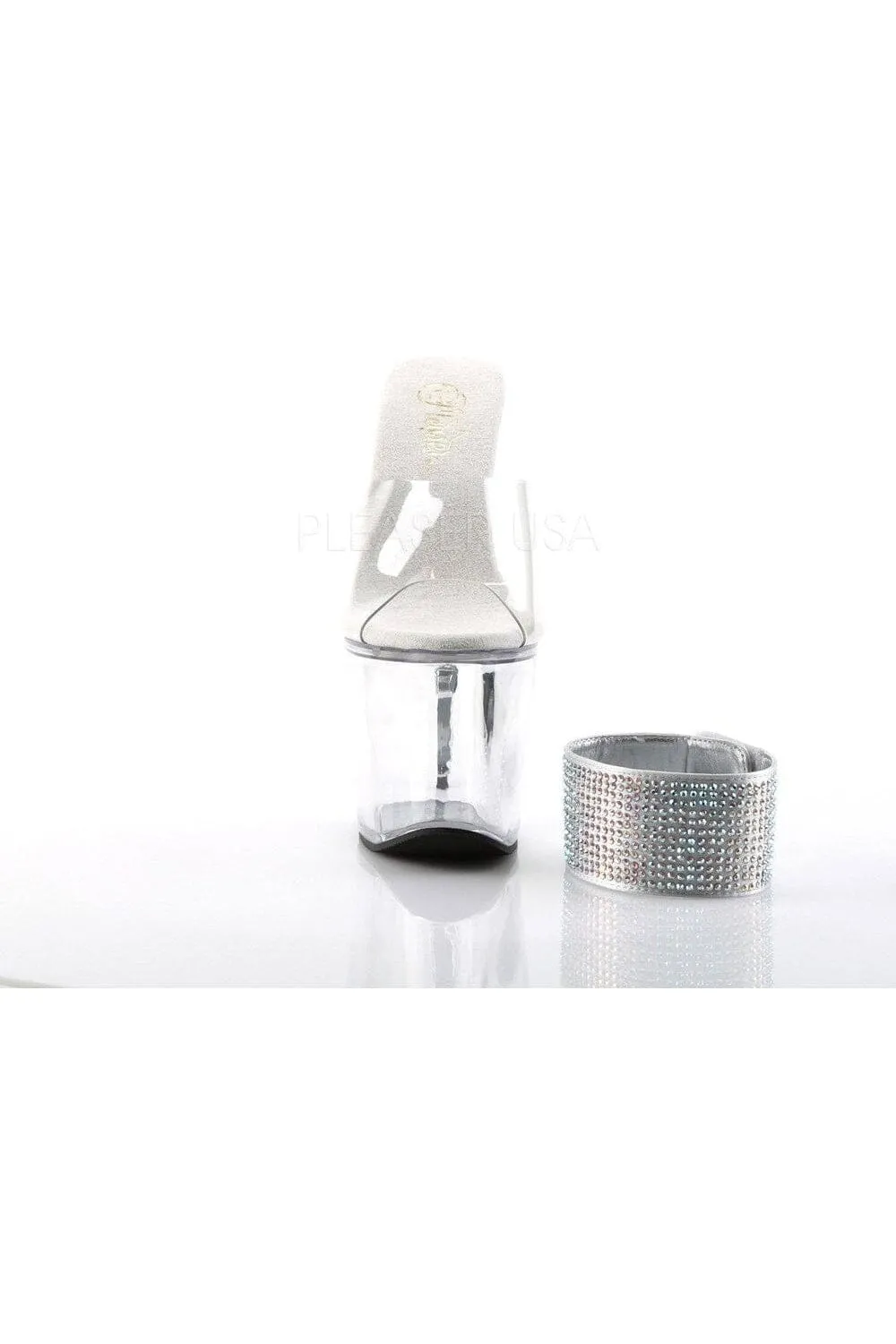 SS-REVOLVER-712 Platform Sandal  | Clear Vinyl
