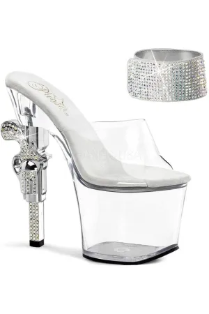 SS-REVOLVER-712 Platform Sandal  | Clear Vinyl