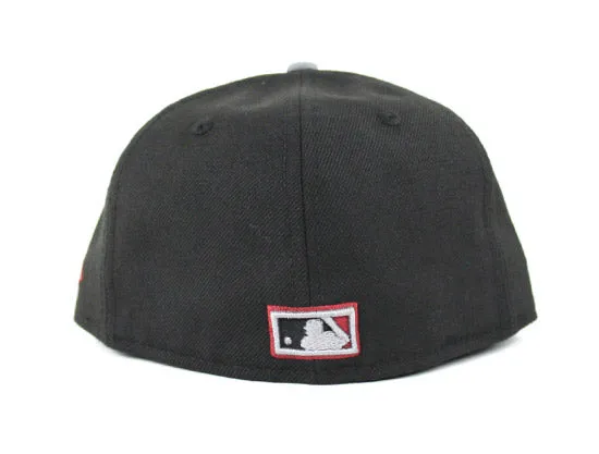 Tampa Bay Devil Rays New Era Fitted 59Fifty hat (AIR JORDAN RETRO 7 Bordeaux Gray Under Brim)